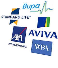 BUPA, Standard Life, Aviva, WPA, AXA PPP